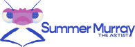 Summer Murray the Artist Long Logo Dragonfly Face
